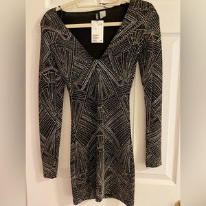 H&M Sparkly Metallic Dress